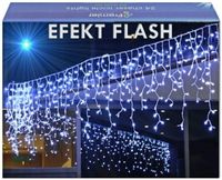 SOPLE FLASH 500 LED ZEWNĘTRZNE BIAŁE ZIMNE CHOINKOWE lampki z Flashem