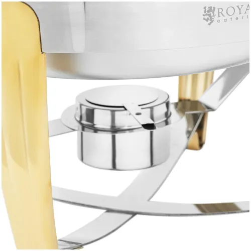 Podgrzewacz bemar bufetowy do potraw na pastę okrągły z pokrywą rolltop 6 l na Arena.pl