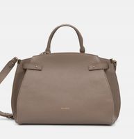 Coccinelle torebka skórzana kolor beżowy