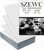 Ulotki A5 reklamowe firmowe 1000szt dużo różnych wzorów SZEWC