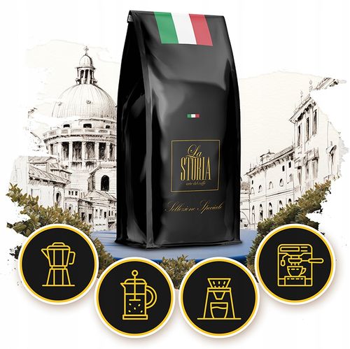 Kawa LA STORIA SELLEZIONE SPECIALE 1kg ŚWIEŻO PALONA 100% ARABICA-BLUE ORCA na Arena.pl
