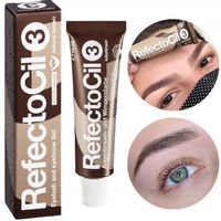 Refectocil Żelowa Henna Rzęs Brwi 15ml BRĄZOWA 3 długotrwały efekt SEOL