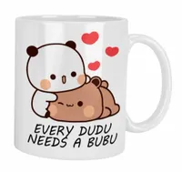 KUBEK Z NADRUKIEM BUBU DUDU DLA PAR DZIEWCZYNY CHŁOPAKA ŚWIĘTA PREZENT