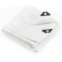 Plandeka 3x4m 100g/m2 gruba płachta ochronna biała, transparentna