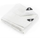 Plandeka 3x4m 100g/m2 gruba płachta ochronna biała, transparentna