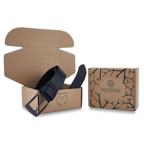 Betlewski Pasek męski skóra naturalna prostokątna klamra trwały 105 na Arena.pl