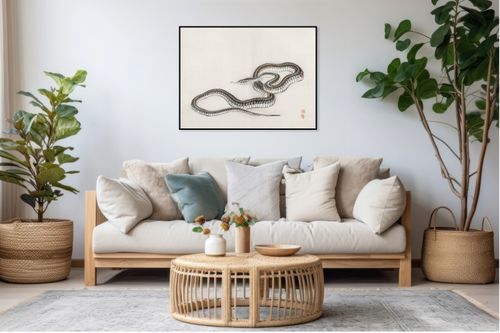 Plakat 40x30cm Snake, Kōno Bairei na Arena.pl