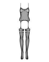 f214 bodystocking czarne s/m/l obsessive