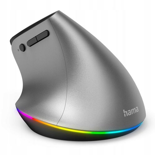 ERGONOMICZNA BEZPRZEWODOWA AKUMULATOROWA MYSZ HAMA EMW-700 2.4GHZ BT USB-C na Arena.pl