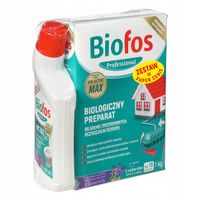 Preparat do szamb i przydomowych oczyszczalni BIOFOS 1kg + Żel do WC 500ml