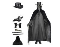 Kostium lekarza plagi, 6-częściowy zestaw Hallowen, Karnawał