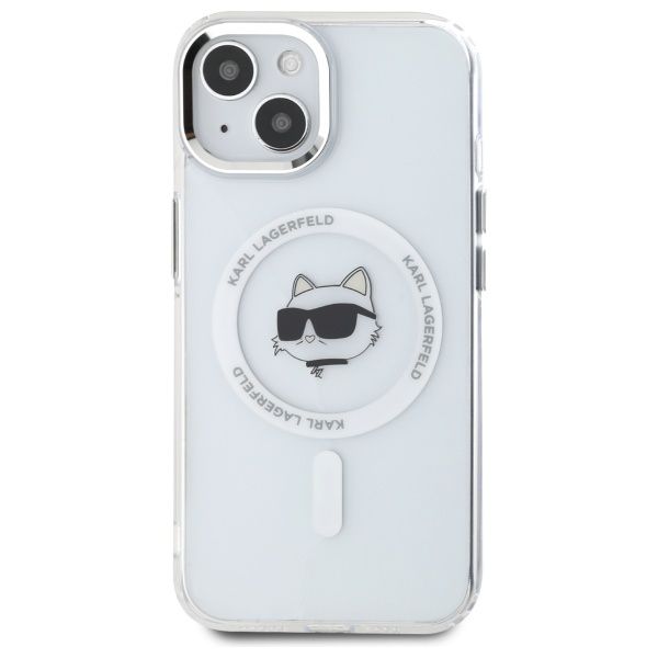 Etui Karl Lagerfeld do iPhone 15, Biały, MagSafe zdjęcie 3