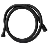 Wąż prysznicowy czarny gładki do słuchawki antyskrętny 150 cm - Yoka