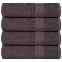 Ręczniki kąpielowe, 4 szt., antracyt, 70x140 cm, bawełna 100%