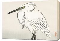 Obraz 70x50cm Snowy Egret, Kōno Bairei Japoński Vintage do Salonu