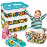 POJEMNIK na Klocki 3-PIĘTROWY WARSTWOWY ORGANIZER z Przegródkami 18 L