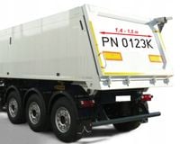 NUMERY napisy rejestracyjne WYWROTKA NACZEPA na auto dostawcze naczepę