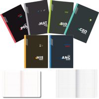 KOMPLET 6 ZESZYTÓW ZE ŚCIĄGĄ A5/60K ŚCIĄGA KOLOROWA 60 KARTEK KLASA 5-6 TOP