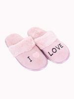 Kapcie damskie z napisem I love 36-37 YOCLUB