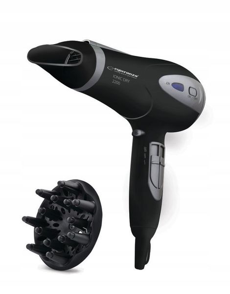 SUSZARKA DO WŁOSÓW MOCNA 2200W Z JONIZACJĄ + KONCENTRATOR I DYFUZOR zdjęcie 2