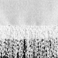 Serweta z dekoracyjną taśmą z frędzelkami gładki JASPER 85X85 biała