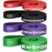 ZESTAW 4 GUM DO ĆWICZEŃ Fitness + WOREK Taśmy Oporowe MOCNE do Treningu XXL