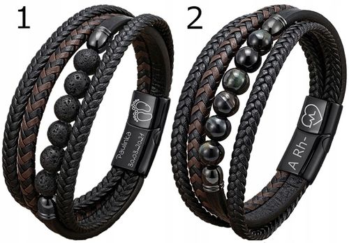 Bransoletka TYGRYSIE OKO dla taty GRAWER CZARNA na Arena.pl