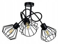 Lampa SUFITOWA żyrandol WISZĄCA LOFT drut BRYLANT