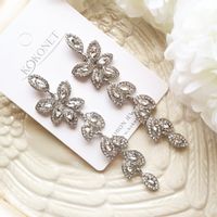 Kolczyki srebrne długie na ślub  KOKONET 3-0268