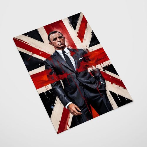 Plakat james bond abstrakcja 61x91 cm na Arena.pl