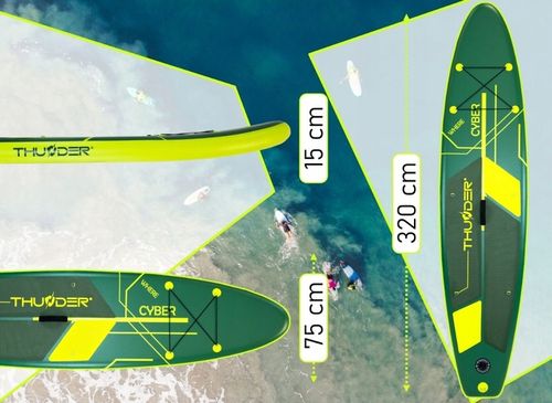 Deska SUP 320CM dmuchana wytrzymała pompowana do pływania zestaw Thunder na Arena.pl