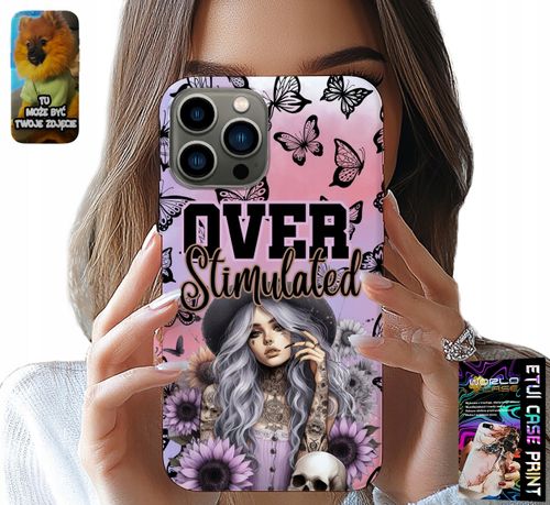 ETUI DO IPHONE 13 PRO - OVER STIMULATED, NASTOLETNIE WZORY, CASE na Arena.pl