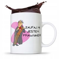 Kubek Prawnika Mecenasa Zaufaj, Jestem Prawnikiem Z Nadrukiem Ze Zdjęciem