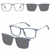 2w1 Okulary Korekcyjne Zerówki z NAKŁADKĄ PRZECIWSŁONECZNĄ z Polaryzacją