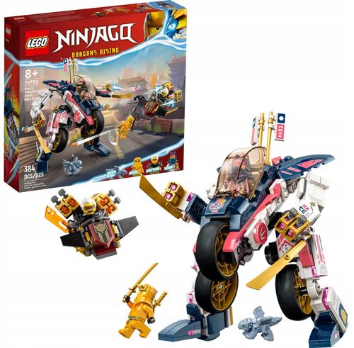 71792 - lego ninjago - mech sory zmieniający się w motocykl wyścigowy na Arena.pl