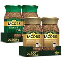 Jacobs Cronat Gold & Krönung Kawa rozpuszczalna 200 g x 4 sztuk