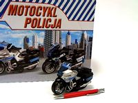 Motocykl Policja 13cm sw/dzw naped HKG104 31409