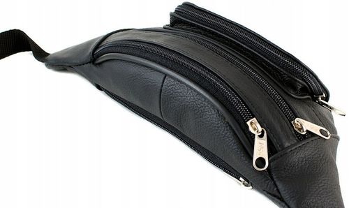 SASZETKA męska nerka biodrowa z paskiem Skóra na Arena.pl