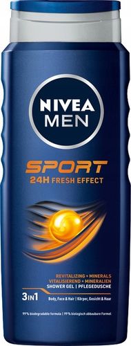 NIVEA MEN 3w1 Żel pod prysznic męski zestaw - Płyn do mycia 500ml x5 na Arena.pl