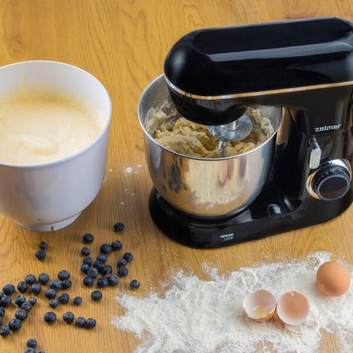 ROBOT KUCHENNY PLANETARNY ZELMER ZKR1300B CZARNY 1300W MISY 4,5/5L POKRYWA na Arena.pl