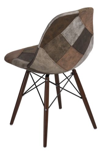 Krzesło P016W patchwork beż - brąz/ dark na Arena.pl