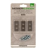 Zestaw noży Worx z śrubami /9 setów/