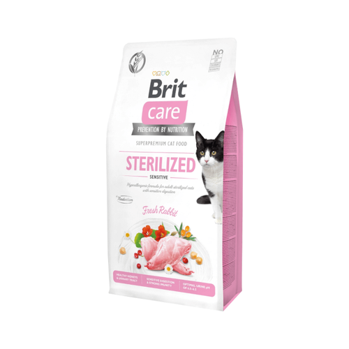 Brit Care Cat Grain-Free Sterilized Sensitive Z Królikiem 7kg na Arena.pl