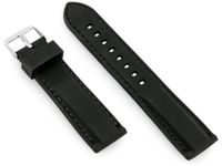 Pasek gumowy do zegarka U20 - czarny 28mm