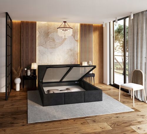 Łóżko 140x200 tapicerowane stelaż metalowy FRESIA na Arena.pl