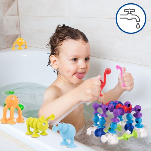 Klocki Przyssawki Konstrukcyjne Silikonowe Fat Brain 96 elementów na Arena.pl