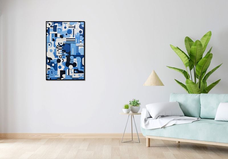 Plakat 56,6x86,4cm Niebieski Labirynt zdjęcie 4