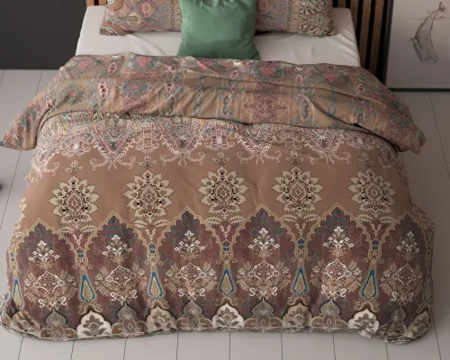 240x200/220 BERNA brąz  kpl pościeli mix na Arena.pl