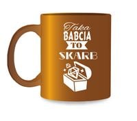kubek złoty taka babcia to skarb kz04