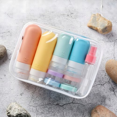 KOSMETYCZKA PODRÓŻNA POJEMNIKI DO SAMOLOTU BUTELKI ZESTAW PODRÓŻNY na Arena.pl